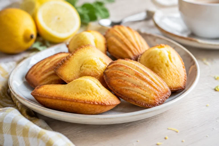 Madeleines moelleuses au citron et à la bosse traditionnelle