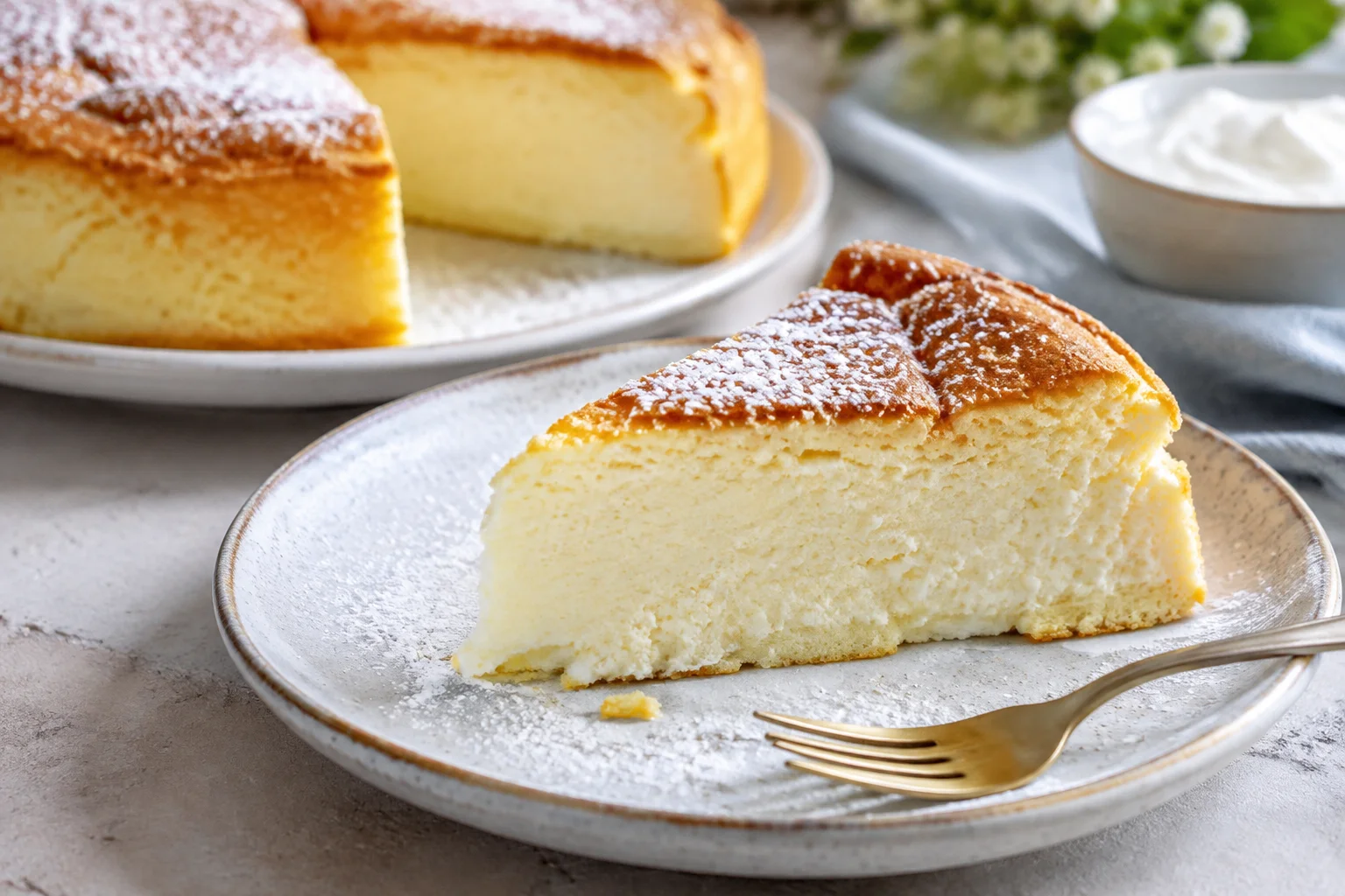 Gâteau nuage au yaourt, moelleux aérien sans beurre